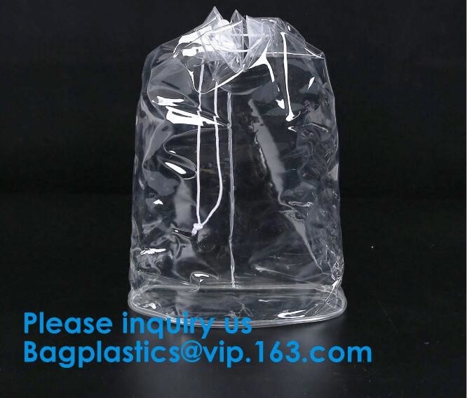 De Transparante Drawstring Zak van pvc voor Sportendoek, Promotie Transparant van de Rugzakzakken van pvc Duidelijk Drawstring de Bevorderingsgif