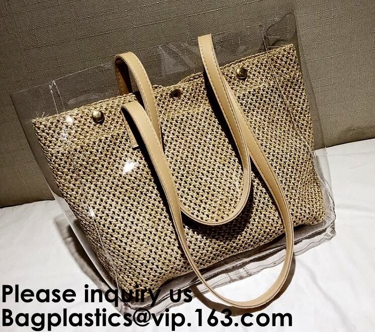 EVA Logo Printed Mini Tote Bag-het Winkelen van de Manier Plastic Dame Handtas Douane Gedrukte EVA Tote Bag, Bagease, Bagplastic