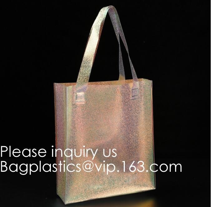 De opnieuw te gebruiken Dames van de Zak Promotiepunten van Douane Transparante pvc Winkelende ontruimen Plastic Strand Tote Bags Women, bagease, pak