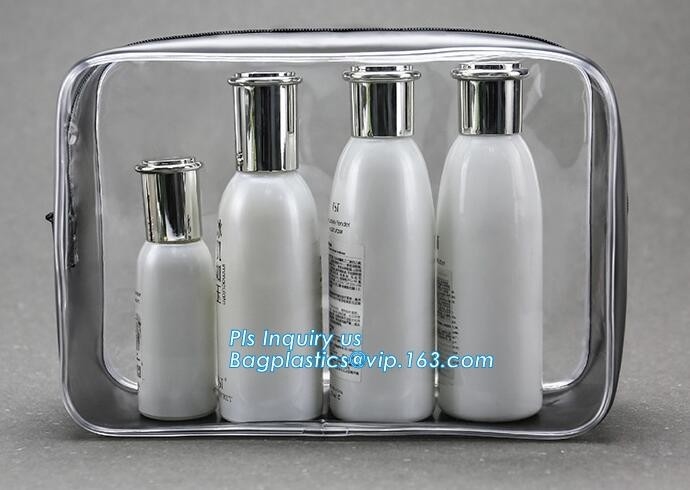 De Zak Hangende Toiletry van reiskit organizer bathroom storage cosmetic Zak, OEM promotie transparante plastic Hitte - verzegel s