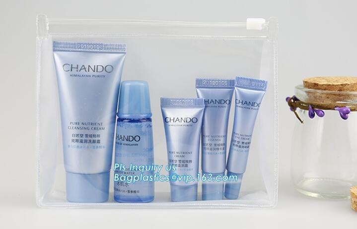 Vormt de Kosmetische Zak van EVA PVC voor van de de Luchtvaartlijnmake-up van de Vrouwenritssluiting Waterdichte de Reisorganisator Toiletry Bag, duidelijke transparant