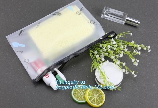 Van de de ritssluitings kosmetische schuif van pvc mini plastic het pitzakken met gedrukte, Promotie kosmetische cosmeti van het gebruiks mooie pvc van de make-upzak