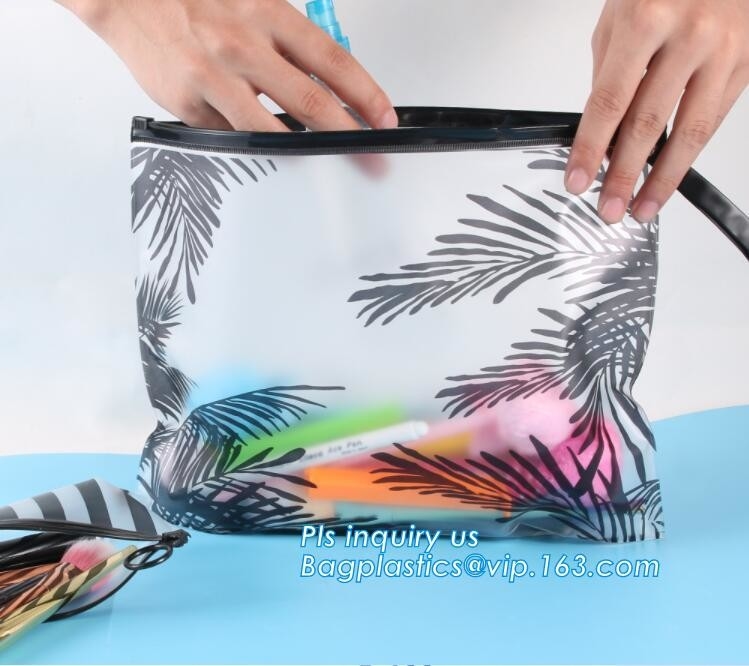 Resealable PE/pvc-Zakken van de Schuifritssluiting, zakken van de de zak duidelijke plastic gift van het ritssluitings de plastic slot met ritssluiting, plastic zak met