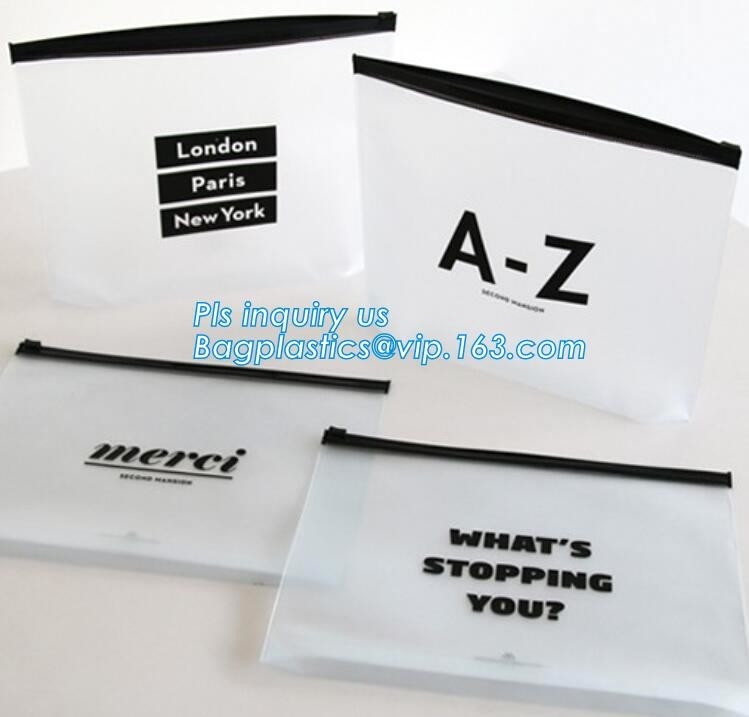 Van de de Zakschuif van de zomerkit frosted k de Ritssluitingszak, underware verpakkingspe de materiële zak van de schuifritssluiting, de zak van pvc van de schuifritssluiting