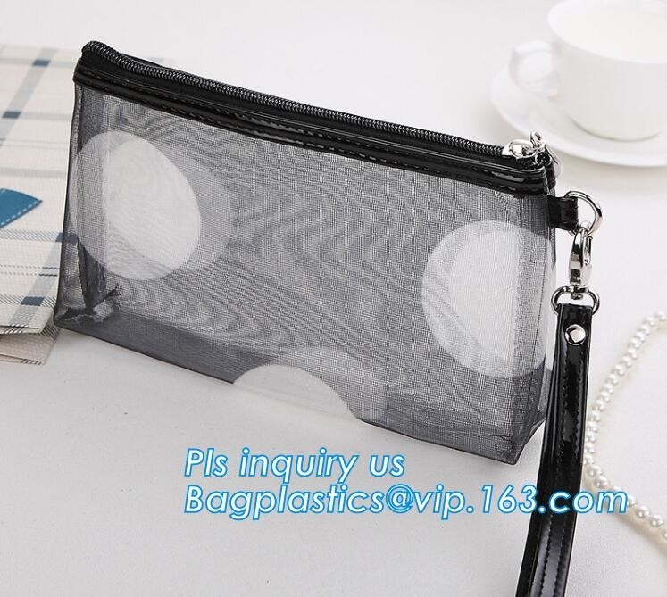 Pvc Mesh Cosmetic Bag Coin Purse voor de Gift Roze Zak van de Mammavakantie, de Draagbare van het de Make-upgeval van de Reis Kosmetische Zak Zak Mesh Cosm