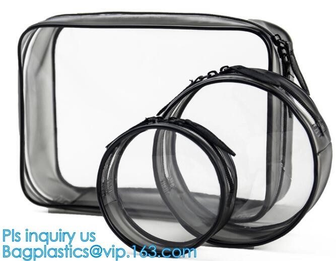 toiletry van de reis duidelijke pvc van de make-upzak zak, de kosmetische zak van make-uppvc met bellen, Toiletry zak in het groot waterdichte trav