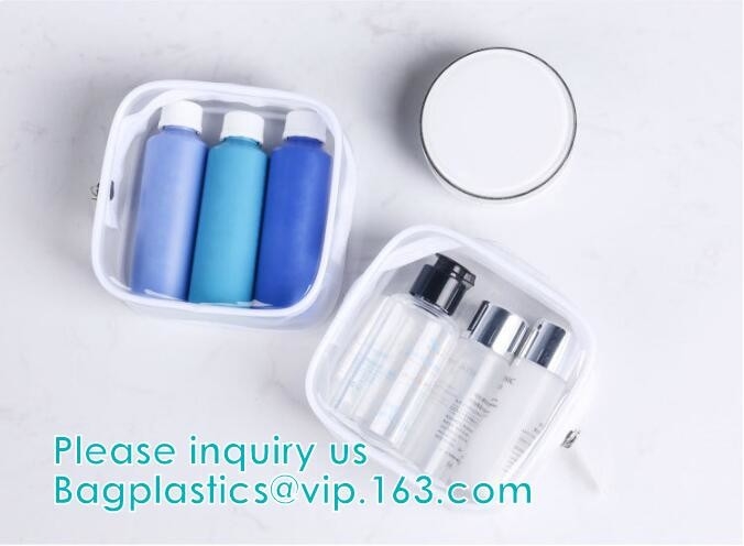 schitter pvc-make-upzak voor meisje, Toiletry van OrganisatorPouches ToteTravel Kosmetische Zak van Zakken de Transparante pvc, handvatdrager