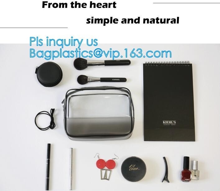 Van de de Zakhouder van de reiswas van de de Ritssluitingszak van de Handtaspvc Grote de Make-up Duidelijke Kosmetische Zak, make-up van ritssluitings de transparante plastic pvc