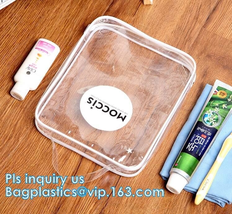De maniervrouwen ontruimen Kosmetische Toiletry van Zakkenpvc van de Organisatornecessary beauty case van de Zakkenreis van de de Make-upzak het Badwas omhoog maken