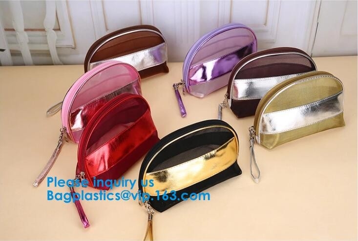 Van de de Make-upzak van de bevorderingsmesh cosmetic bag 6 Kleur van de de schoonheidsmiddelenreis van de Nieuwe Vrouwen de kosmetische zak