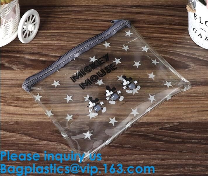 Logo Printed Plastic Stationery Packaging-de Zak van de de Ritssluitingsschuif van Pvc van de Zakdouane, Matte Frosted-van de de Schuifritssluiting van pvc de Zak Plastic B