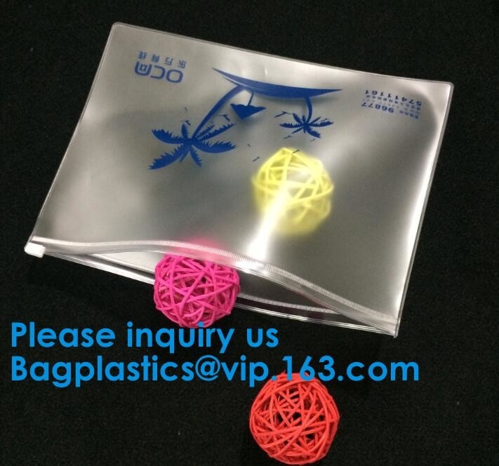 Berijpte de Ritssluitingszak van pvc Schuif, Plastic Verpakkingszak met Ritssluiting, Resealable Polyzakken, de Zak Duidelijk Pvc Packagi van de Schuifritssluiting