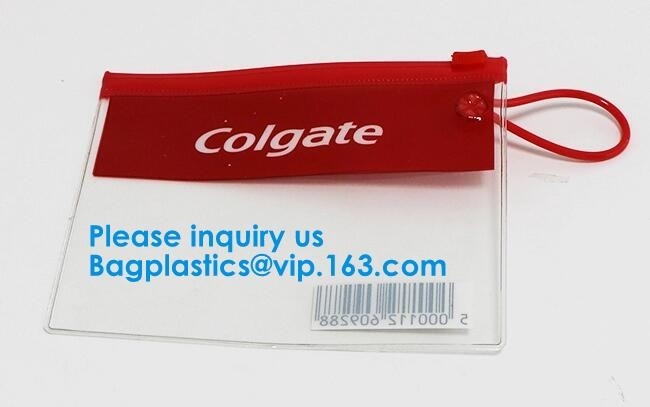 Van de de Schuifk Bel van douane de Waterdichte Duidelijke pvc Kosmetische Zakken, Duidelijke PE van pvc pp OPP LDPE schuifzak, de Vinylbedelaars van Pvc k