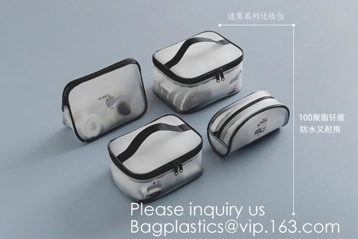 Van de de Ritssluitings Kosmetische Zak van Eco staat de Vriendschappelijke pvc Duidelijke Toiletry Zak, op verpakkend Zak van de Ritssluitings de Kosmetische Zak, bagease