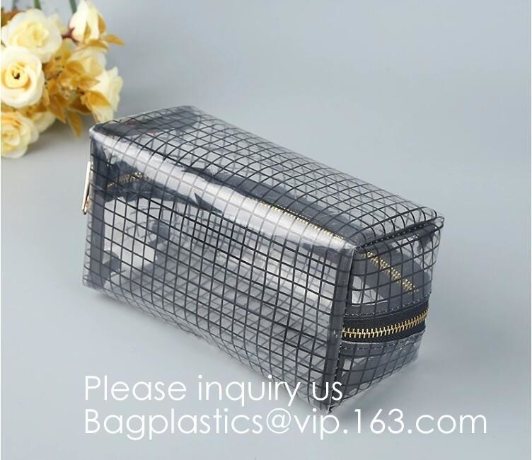 De Kosmetische Zak van pvc van de bevorderingsreis, pvc-de Zak van de Zakkentote clear transparent cosmetic travel van de Make-upzak voor Verkoop