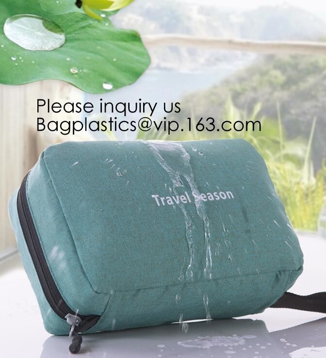 Toiletry van de polyestermensen van het reis Handige Canvas de Make-up Kosmetische Organisator Toiletry Bag, de Kosmetische Zak van de Zakreis van het Zakcanvas