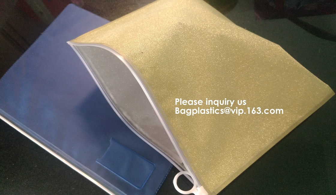 De waterdichte Duidelijke Plastic het Dossierzak van het Dossierdocument voor Bill Invoice Note File, snelt Plastic EVA Bags Blank Packaging Pouch