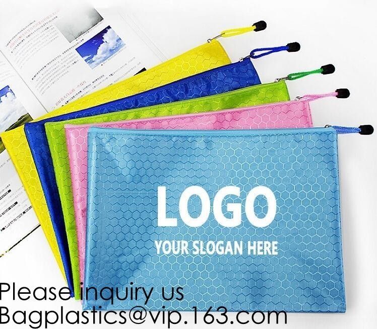 De kantoorbehoeften Gekleurde Compartimenten van de Druk Nylon Mesh Zipper Pencil Bag With van de Manierdouane, het geval van het kantoorbehoeftenpotlood, bagease