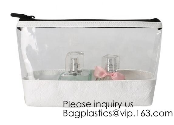 De promotiedouane drukte Duidelijke Pvc-de Ritssluitingszak van de Reiswas, Kosmetische Waterdichte Toiletry van Zakvrouwen Zak, bagease, bagplas