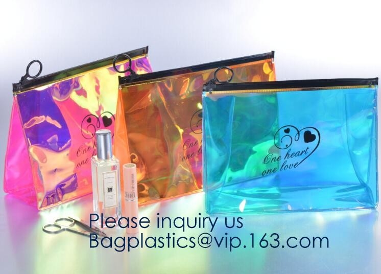 EVA High Quality Holographic-de Douanepvc Jelly Bag Cosmetic Custom Make van het neon Nieuw Ontwerp op Zak voor Vrouwenbagease PAKKET