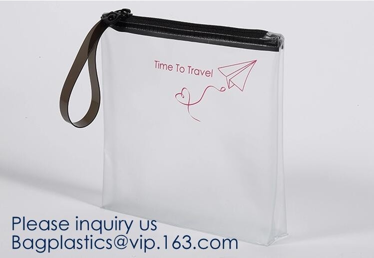 Vinylk Berijpte Plastic Toiletry van douanepvc Zak, de Vouwbare zak van de cosmetmake-up voor reis, Kosmetische Make-uptoiletry Zak