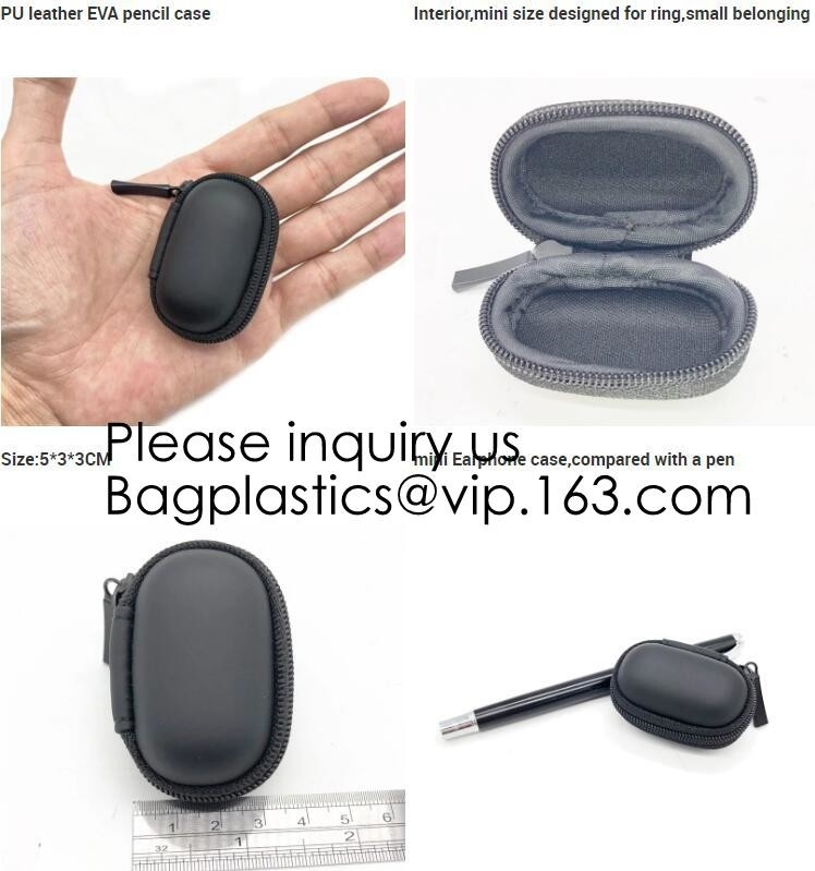 De Hoofdtelefoongeval van de Earbudoortelefoon met de Organisator Bag van Carabiner Mini Storage Carrying Pouch Travel voor Draadloos Bluetooth hij