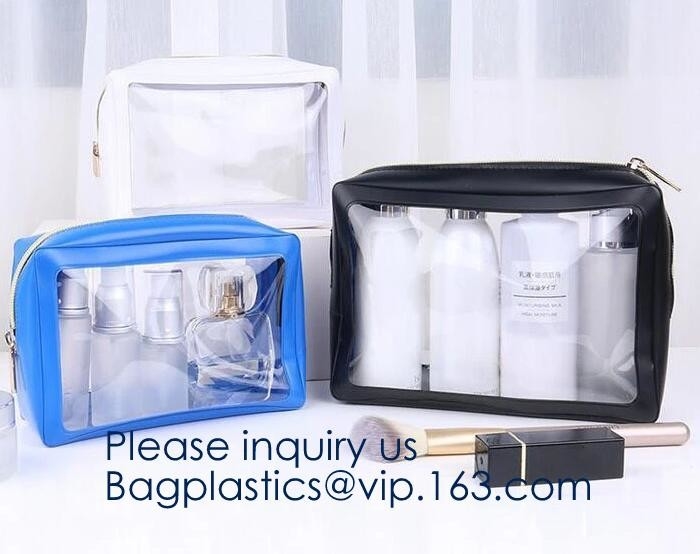 De op zwaar werk berekende Duidelijke Toiletry Make-up doet Transparante Scherende Bestand Kosmetische de Zakorganisator Pouch van het Zakwater voor Reiswi in zakken