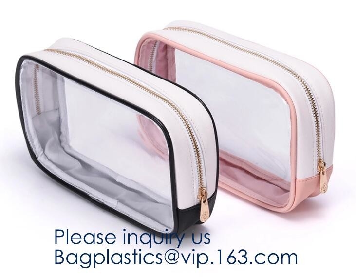 Zippered vervoert Toiletry van de de Bagagezak van de Zakkwart gallon van de de Reiswas van de Zaktoebehoren de Organisator Bag Set voor Vrouwenmannen Vakantie