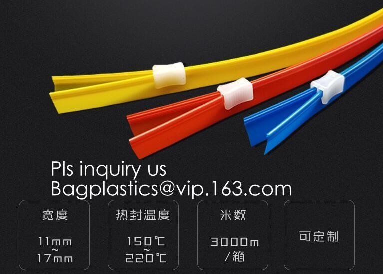 Milieuvriendelijke grote plastic zak horizontale vlakke ritssluiting voor verkoop, horizontale pvc-ritssluiting, de transparante vlakke ritssluiting van pvc