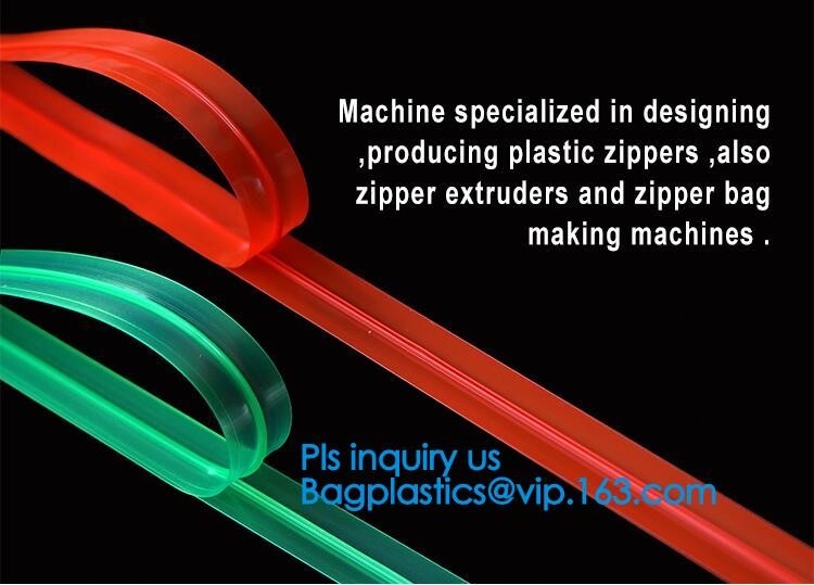 Accessoires Pouch Press Lock String Zipper, PE Press-Lock Zipper, plastic rits, TPU rits, rubber rits