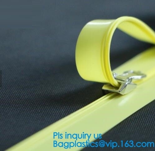 PP Clear Long Chain Press Lock Zipper, metalen glijmiddel Press Lock Zipper, dubbele glijmiddel Press Lock Zipper