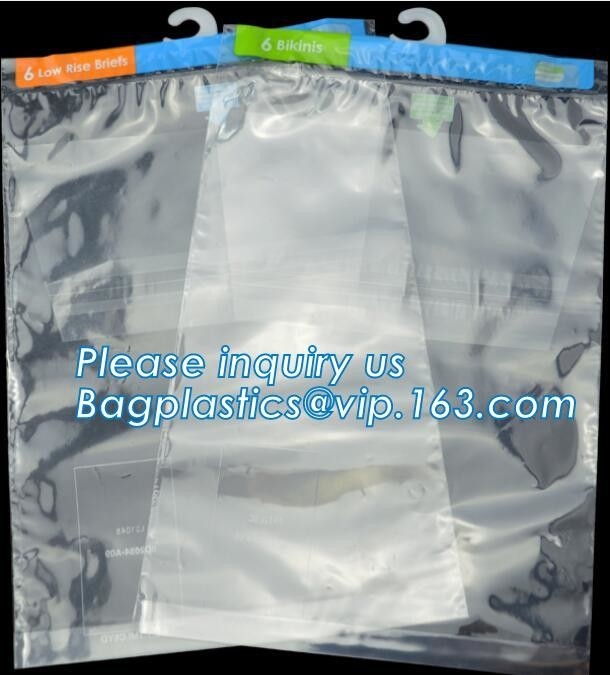 Hanger Plastic Hook Bag voor verpakking, Hanger PVC beddoek verpakkingszak met knoppen, briefpapierpakket verpakking