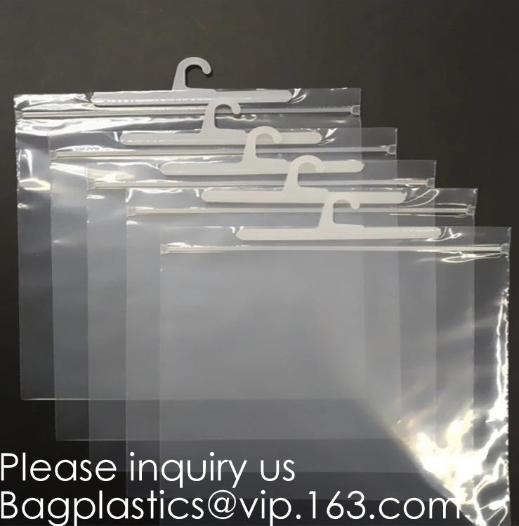 Van de de Zakhanger van de hangerknoop van de de Ritssluitingszak van de de Hangerk Zak de Hanger Verpakkende Zak met Onverwachte Knoop Waterdichte Zak voor Zwempak