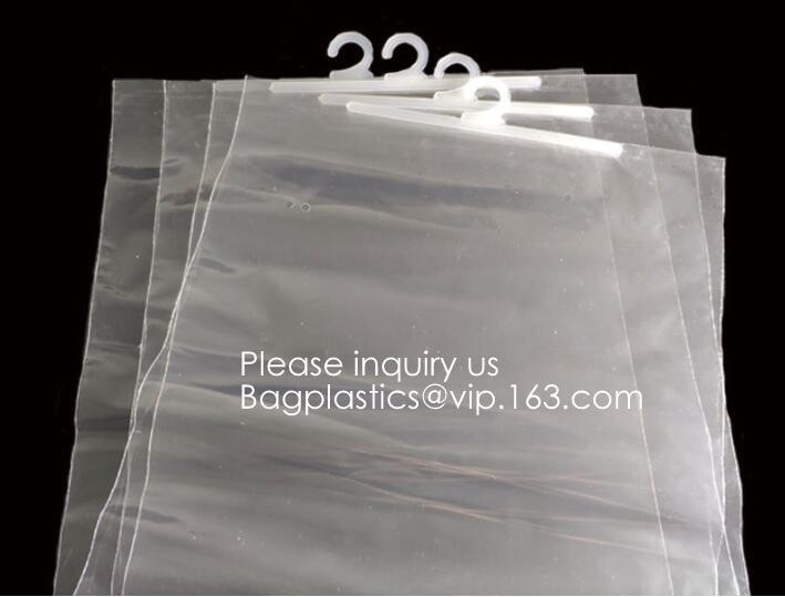 De Zak van de de doekhanger van de hangerverpakking voor Kleren, het ondergoedbag/pvc verpakkende zak van de hangerritssluiting bag/PVC, bagease, bagplastics