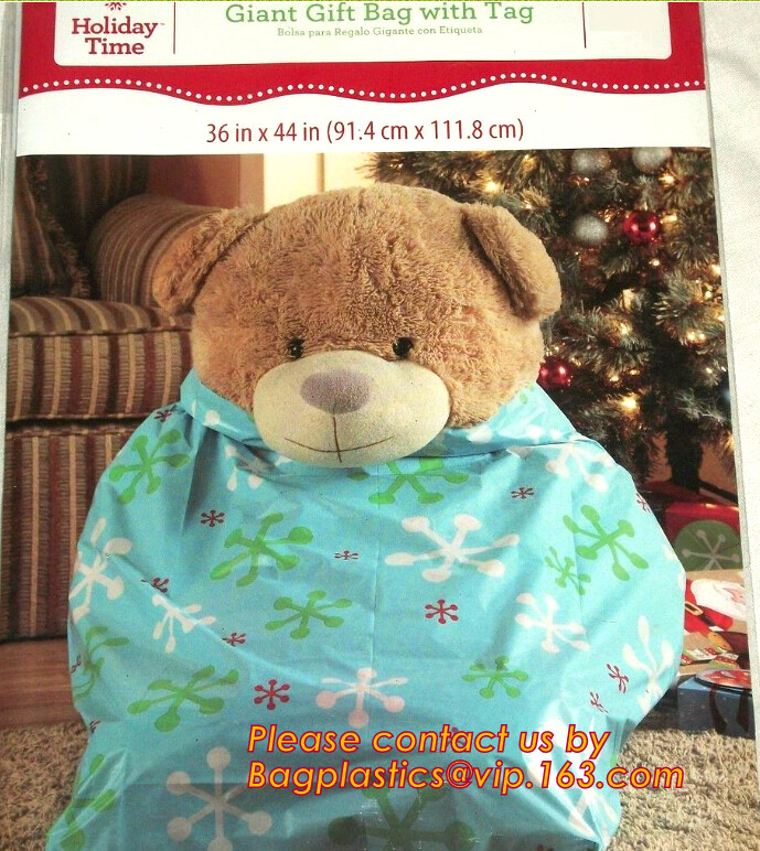 zak van de de Kerstboomverwijdering van de lijstzak de BIOLOGISCH AFBREEKBARE, hete van de santazak van verkoop drawstring chirstmas de giftzak