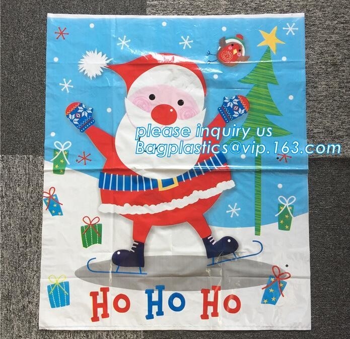 De grote Zak van Kerstmisdrawstring van Santa Sacks Cotton Bags 100%Cotton, de giftzak van Kerstmissokken, Santa Sack For Decoration pac
