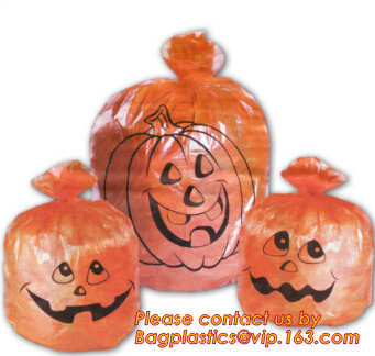 Halloween-het het spookblad van Halloween van de pompoenzak doet/grote Halloween-giftzak, van het Bladzakken van Tuinhalloween de Reuzepompoenwet in zakken