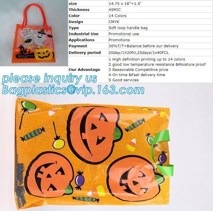 Van de het Spookspin van Halloween Tote Bag Kids Pumpkin Bat van de Giftzakken van de Steunenkinderen van Halloween de het Speelgoedtruc behandelt bagease van de Suikergoedzak
