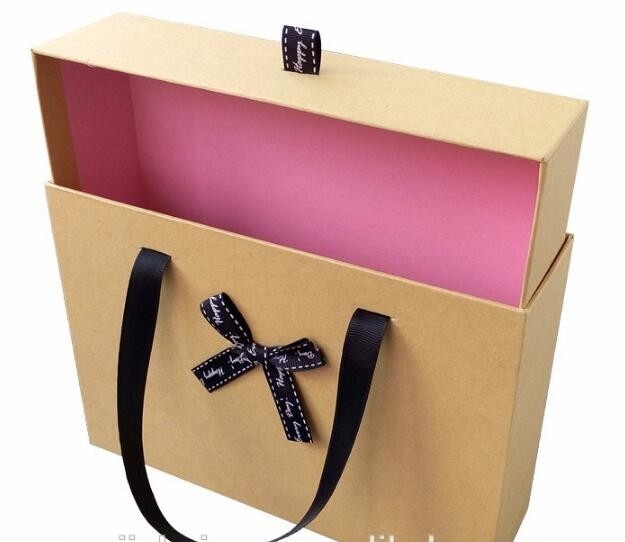 De douane drukte luxe zwart document karton die het magnetische vakje van de kledingsgift met lint, Document het Vakje van de Chocoladegift vouwen voor