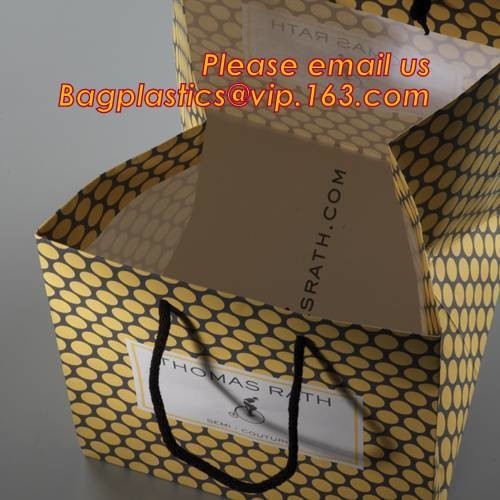 Beroep het hete drukte stempelen uitstekende hello potdocument zak met kabelhandvat: 600pcs/carton, Drager Zwarte Document Zak