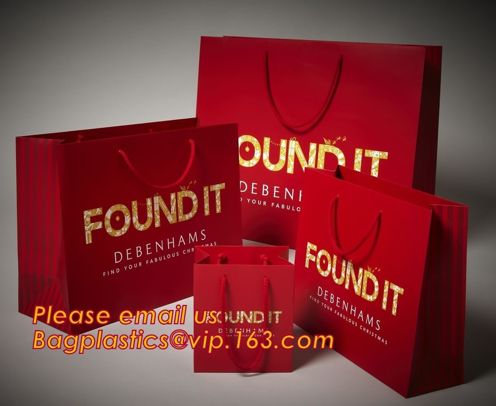 Van de het Handvat DRUKTE de Witte Gift van het lage Kostenlint van het de Drager Naar maat gemaakte Ontwerp Zak van Logo Print Luxury Paper Shopping, UW EIGEN EMBLEEM