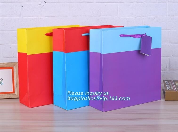 Het suikergoeddocument van de luxebevordering boodschappentas met handvat, zak van Logo Printed Paper Carrier van de Luxe de Stevige Kleurendruk voor Winkel