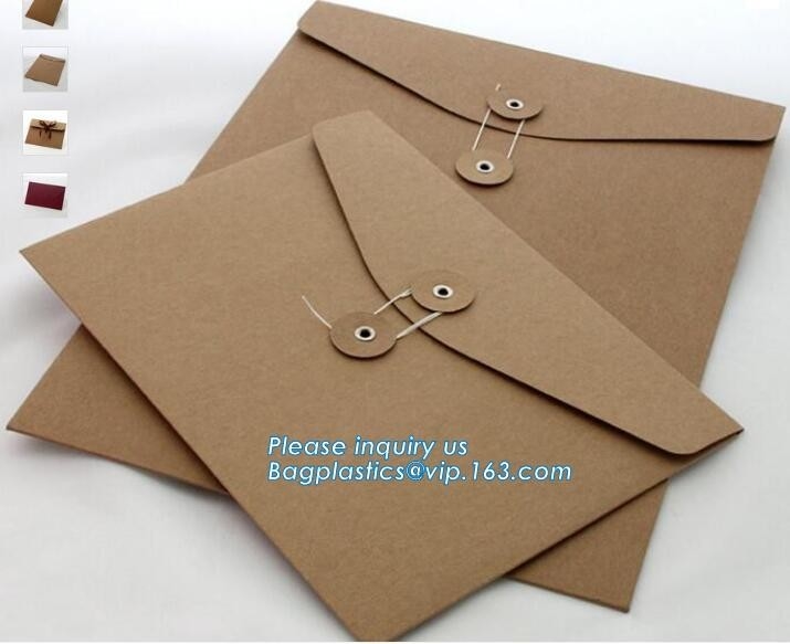 De aangepaste embleemdocument envelop voor plastic kaart van de leverancier van China, Aangepaste Kraftpapier-Document Antiquiteit wikkelt Mailer Envelo