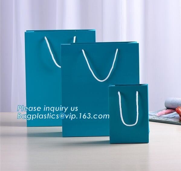 gedrukte roze document het winkelen giftzak met boog, In het groot Logo Printed Retail Custom Luxury-Document het Winkelen Zak met Embleem