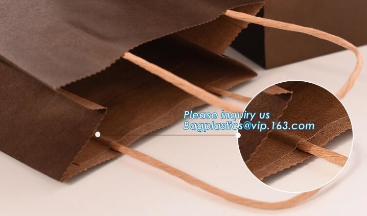 Volledige Zwarte Matt Finish Paper Shopping Carrier-Zak met Dite Cut Handle, Luxueus ontwerp bruin vouwbaar vlak handvat kraftpapier