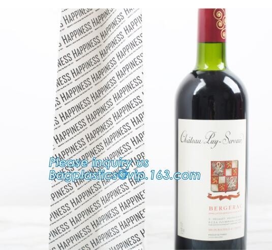 In het groot Zwarte Kleurendouane Uw Eigen Logo Printed Recycled Wine Paper-Zakken, Document Zak het Winkelen het Koekje Packa van het Wijnkledingstuk
