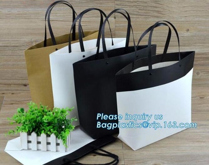Goedkope Aangepaste Roze Gedrukte Document het Winkelen Zak voor Kleding en Gift, Gerecycleerde Luxedocument Zakken &amp; KleinhandelsBoodschappentassen