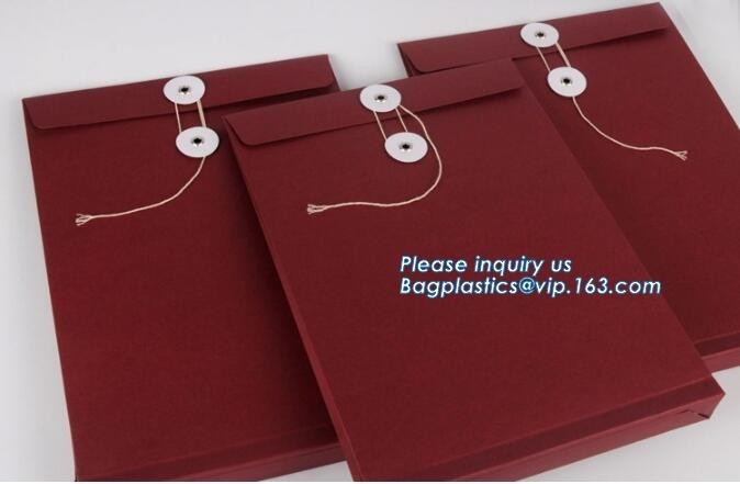 De aangepaste Kraftpapier-Document Antieke Envelop van Enveloppenmailer, Rekupereerbare Biologisch afbreekbare Bruine Kraftpapier-Document Zaadenveloppen PACKA