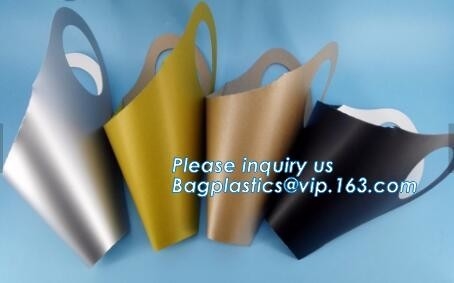 de verse witPlant Bloem die van bloemdozen Meeneem Duidelijke pp verpakken doet met handvatten, Hoogte in zakken - de Plastic Boodschappentas van de kwaliteitsbloem