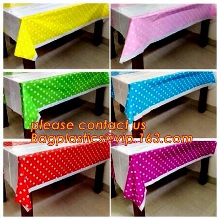 10Pcs pak Waterdichte Rechthoek 137cm x 274cm het Tafelkleed Plastic Tablecover van de Lijstdekking voor Huwelijk Patry Event Decorati